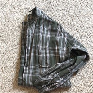 PJ Salvage Plaid Button Down Pajama Shirt